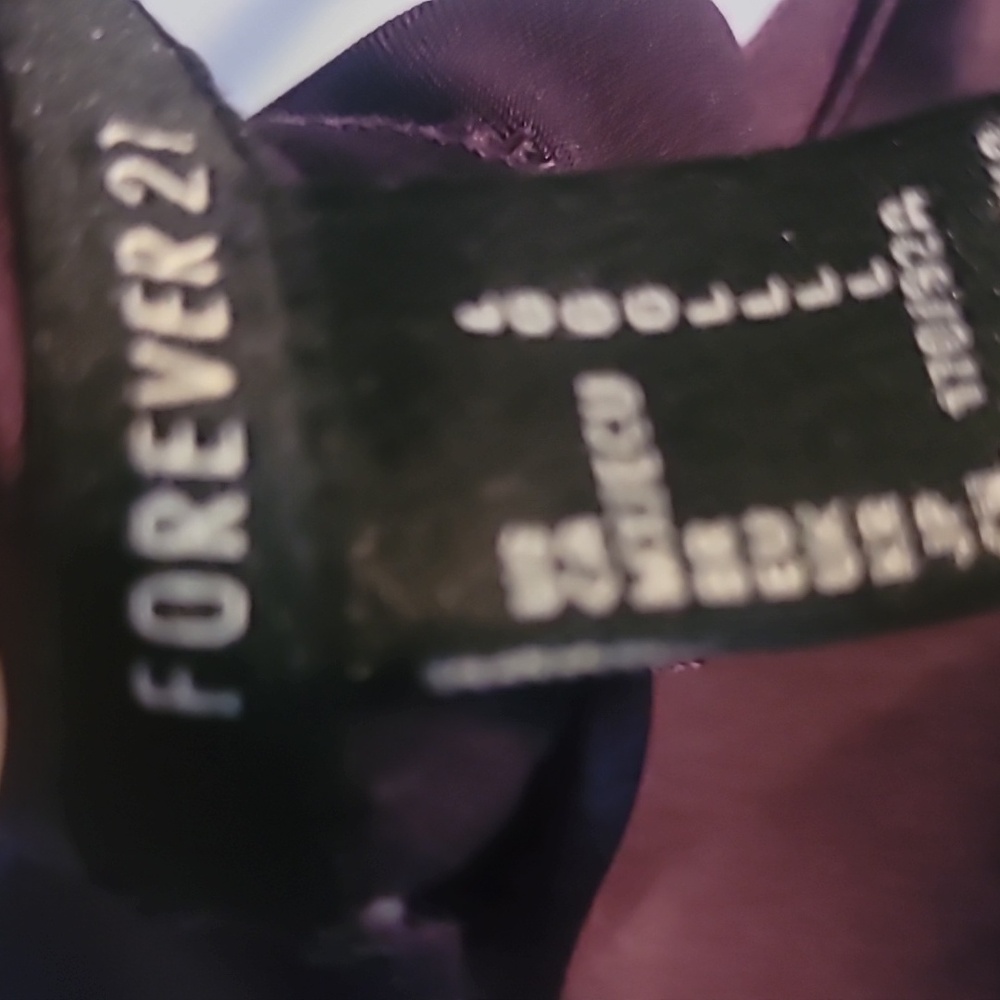 Forever 21 Deep Purple Satin Top - Picture 2 of 2